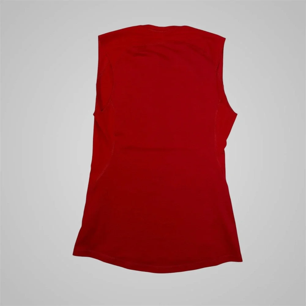 Adidas‎ Techfit Compression Mens Sleeveless Training Shirt Red CW9582 Medium